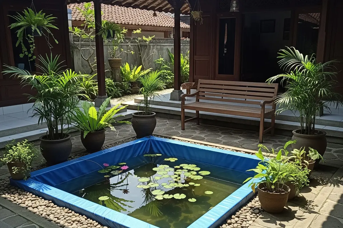 Ilustrasi Kolam Terpal Mini