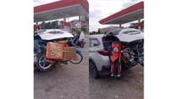 Mobil Daihatsu Terios dipakai untuk angkut motor dan barang serta barang bawaan berat. (source: Instagram @dramaojol.id)