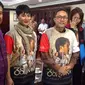 Bitang film 3 Srikandi, Tara Basro dan Bunga Citra Lestari bersama produser Raam Punjabi saat berkunjung ke kantor Ketua MPR Zulkifli Hasan [Herman Zakharia/Liputan6.com]