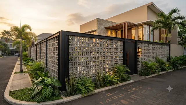 Model Pagar Rumah yang Cocok Dipadukan dengan Roster