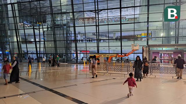 Suasana Terminal 3 Bandara Soekarno-Hatta, Tangerang.
