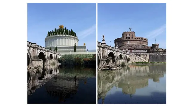 7 Foto Lokasi Sejarah di Roma Ini Beda Banget dengan Kondisi Sekarang