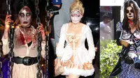 7 artis Hollywood tampil menggunakan kostum halloween yang menyeramkan dan bikin merinding. (foto: berbagai sumber)