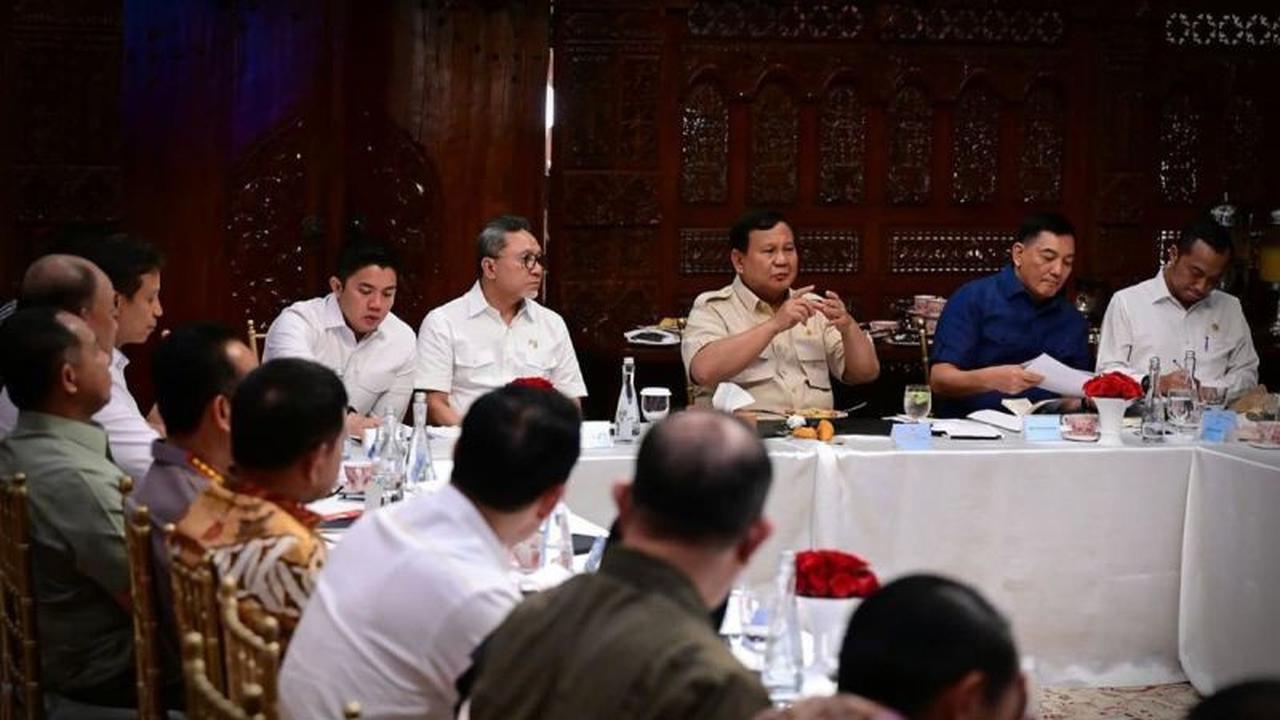 Bukan di Istana, Prabowo Gelar Ratas Prabowo Pangan Energi di Kertanegara, Bahas Swasembada hingga Ketahanan Negara