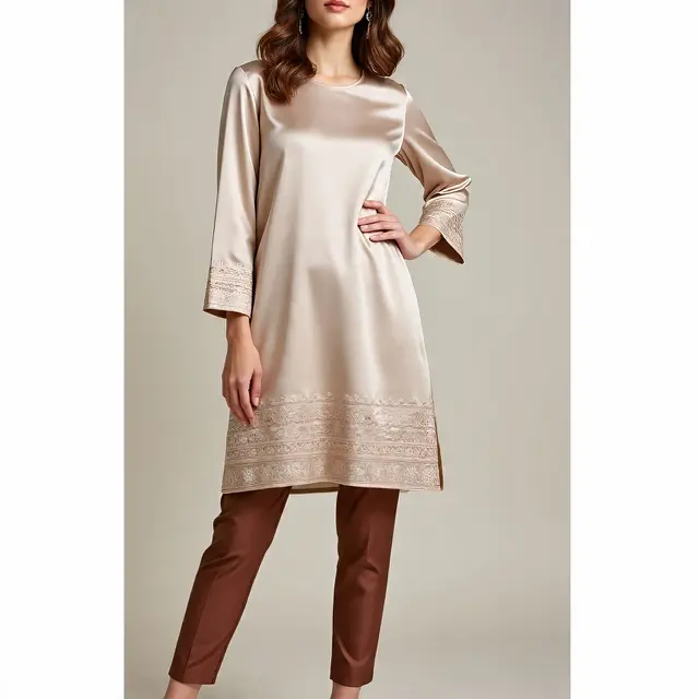 Contoh Baju Kondangan Bahan Satin