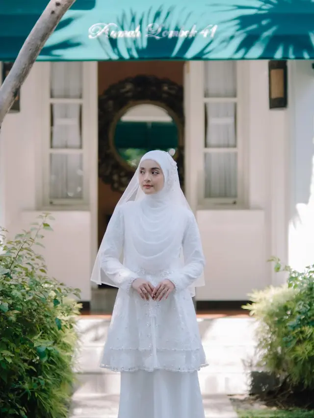 6 Detail Nabila Ishma Pakai Gaun Putih Bak Pengantin, Pesona Curi Perhatian
