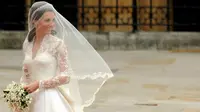 Kate Middleton di hari pernikahannya (AFP)
