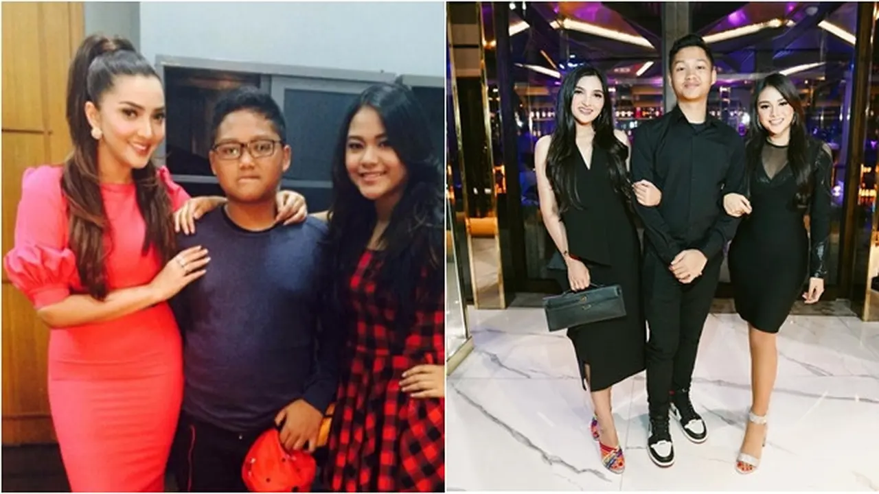 Potret Lawas Ashanty Bareng Aurel dan Azriel Hermansyah