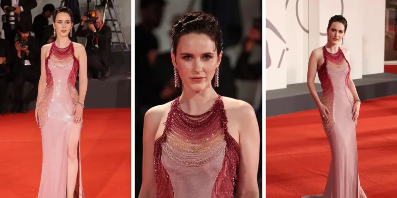 Pesona Rachel Brosnahan di Venice Film Festival 2022