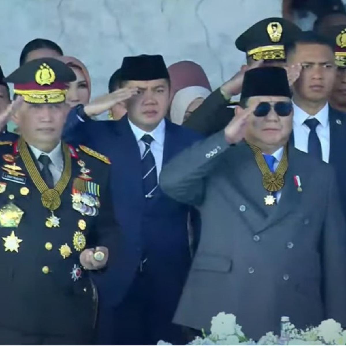 Prabowo di Hut Bhayangkara