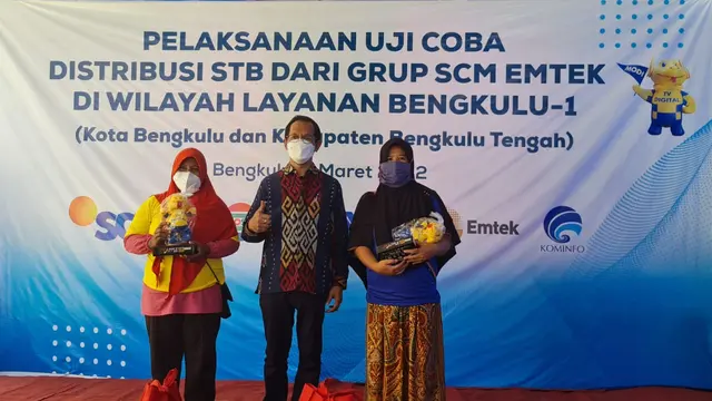 Uji coba distribusi STB di Wilayah Bengkulu 1 yang meliputi Kota Bengkulu dan Kabupaten Bengkulu Tengah.