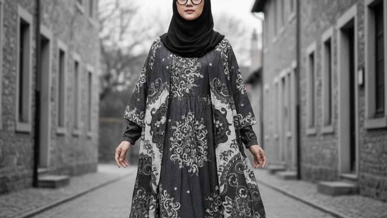 7 Model Gamis Batik Blazer Syari Size Besar, Bikin Stylish dan Tambah Percaya Diri