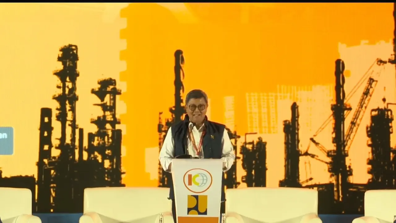Direktur Jenderal Bina Konstruksi Kementerian PUPR Rachman Arief Dienaputra dalam Seminar Konstruksi Indonesia 2023, di JIExpo Kemayoran, Jakarta, Kamis (2/11/2023).