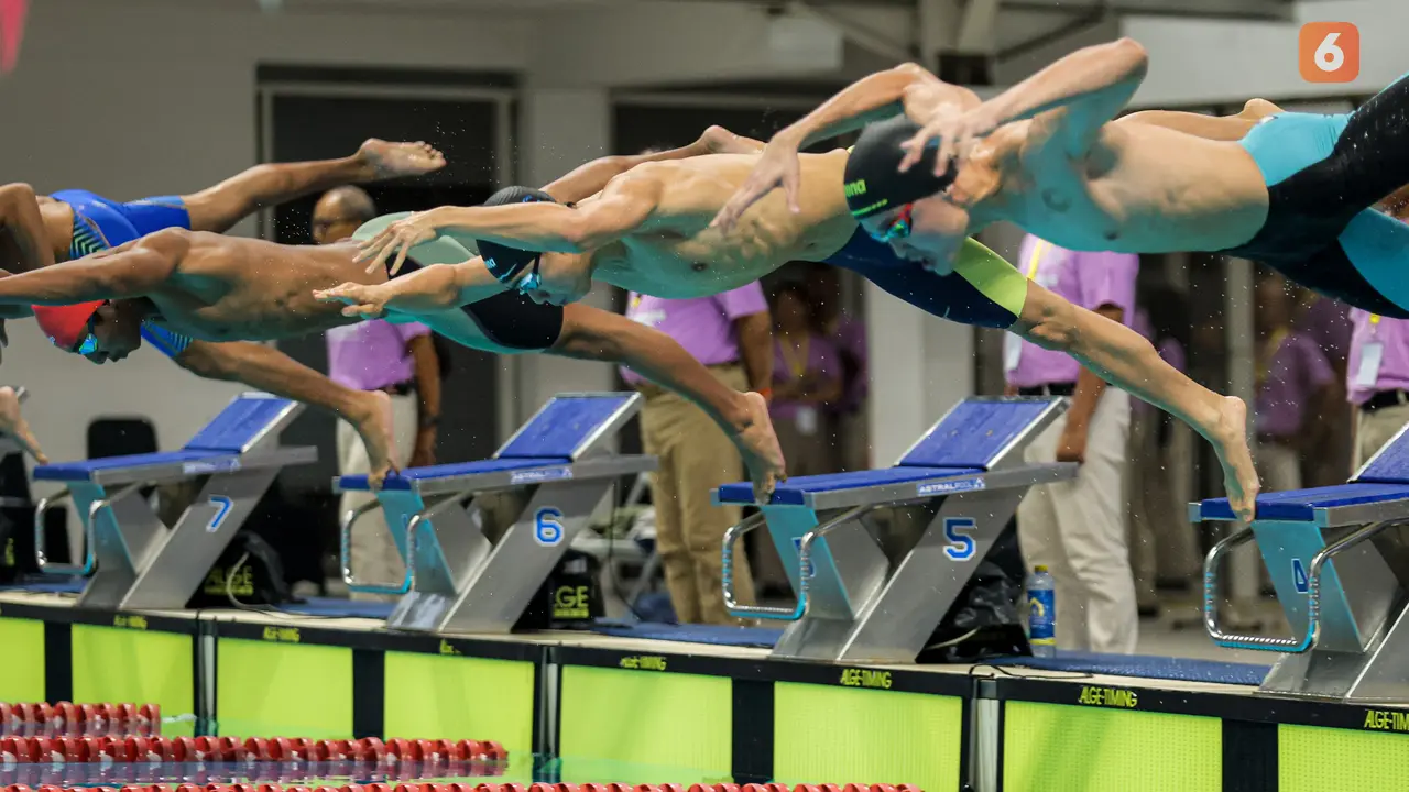 Foto: Jason Donovan Menangkan Adu Cepat 50 Meter Gaya Bebas Putra di Kejurnas Akuatik 2026