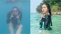 7 Momen Felicya Angelista Renang di Laut, Caesar Hito Hampir Tenggelam