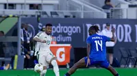 Aksi gelandang Timnas Arab Saudi, Ayman Yahya saat menghadapi Timnas Haiti di laga perdana Grup D Gold Cup 2025, Senin (16/6/2025) pagi WIB. (Dok. Timnas Arab Saudi).