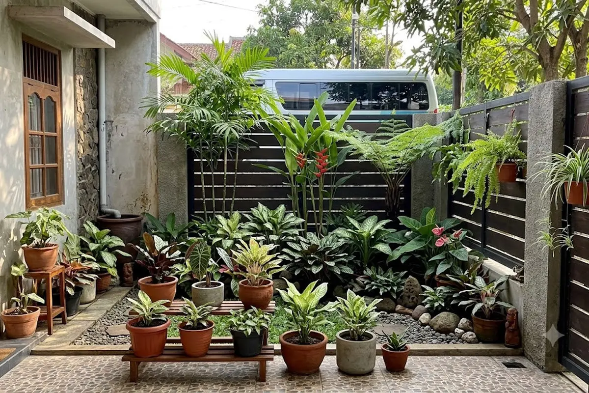9 Inspirasi Kebun Mini di Balik Pagar yang Tidak Terlihat dari Jalan, Jadi Oase Tersembunyi