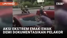 Pergoki Suami Bareng Wanita Lain, Wanita Ini Panjat Kap Mobil Demi Foto Pelakor