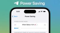Tampilan fitur baru Power Saving Mode di Telegram. (Dok. Telegram)