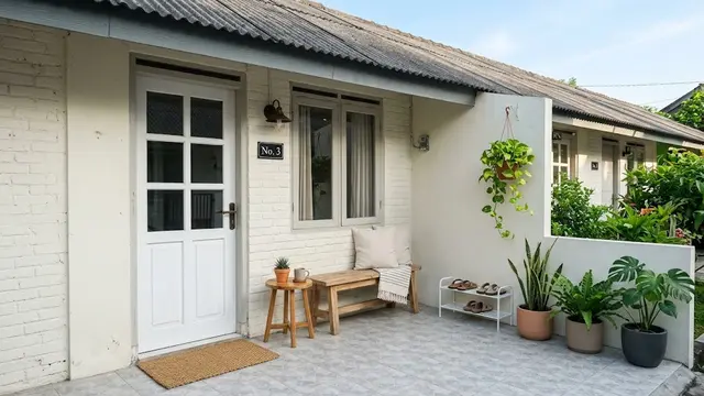 Desain Teras Rumah Kontrakan Petak