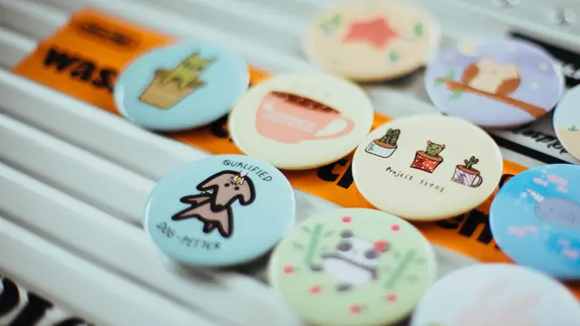 Contoh ilustrasi pin