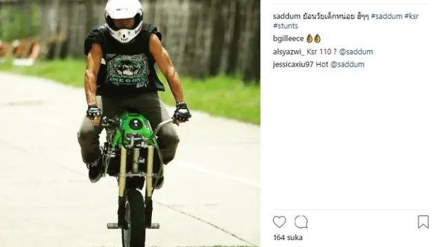 aksi keren suddum so, stuntman Jokowi (foto: instagram @saddum)