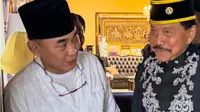 Akademisi sekaligus Ketua Yayasan Universitas Jayabaya, Moestar Putra Jaya, bersama Jenderal TNI (Purn) AM Hendropriyono. (Istimewa)