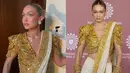 Melansir dari Hindustan Times, Gigi mengenakan pakaian khas India yang dirancang oleh Abu Jani Sandeep Khosla. Kakak kandung Bella Hadid itu tampil memukau di karpet merah NMACC dengan mengenakan sari yang memadukan warna putih gading dan emas. (Liputan6.com/IG/@gigihadid)