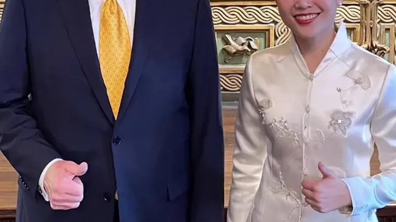 6 Potret Tampilan Angela Tanoesoedibjo Bertemu Donald Trump Sebelum Pelantikan Presiden Amerika, Dibalut Kebaya Modern Putih