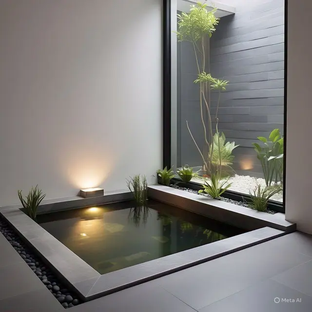 Kolam Ikan di Dalam Rumah (Image by meta AI)