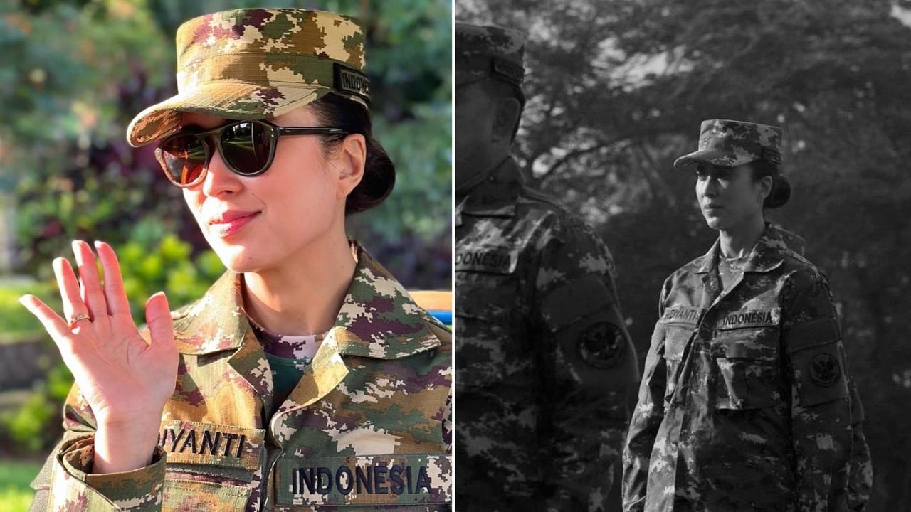 FOTO: Cantiknya Menpar Widiyanti Wardhana Pakai Baju Loreng Komcad saat Digembleng Prabowo di Akmil Magelang