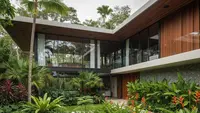 7 Desain Fasad Modern dari Perpaduan Beton, Kaca, dan Kayu, Bikin Rumah Tampak Mewah