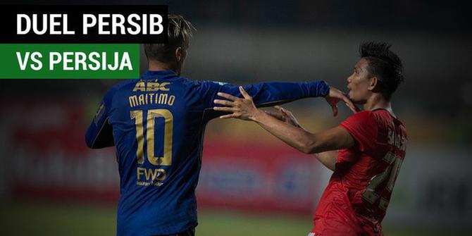 VIDEO: Momen Duel Keras pada Laga Persib Vs Persija