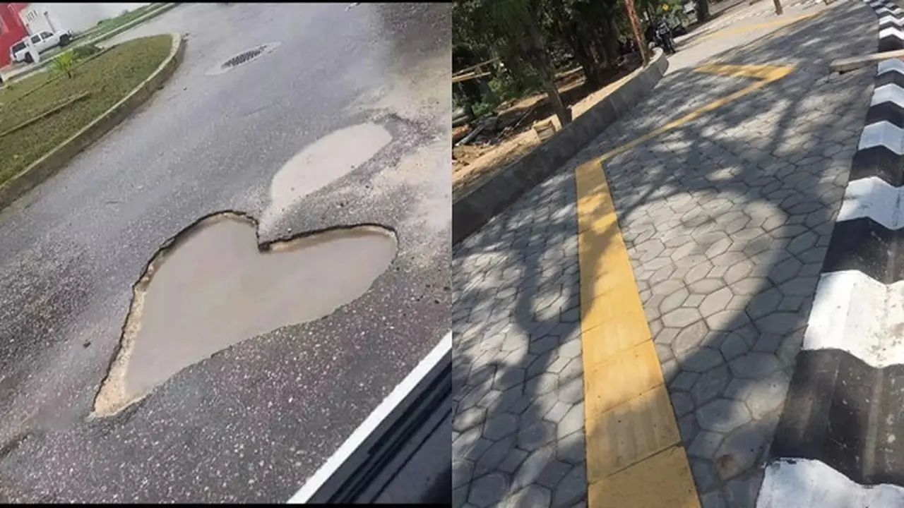 7 Potret Bentuk Jalan Nyeleneh Ini Bikin Orang yang Lewat Heran