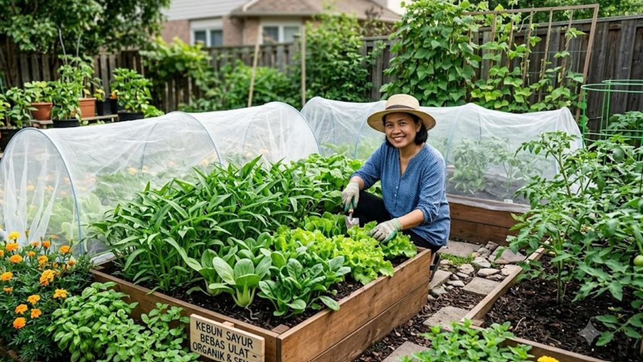 9 Cara Membuat Kebun Sayur di Rumah yang Tidak Diserang Ulat, Tanpa Pestisida Kimia