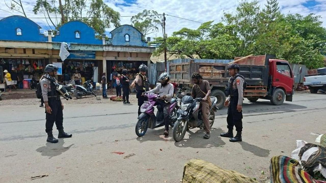 Polres Jayawijaya Gencarkan Sosialisasi Kamtibmas dan Razia di Pasar