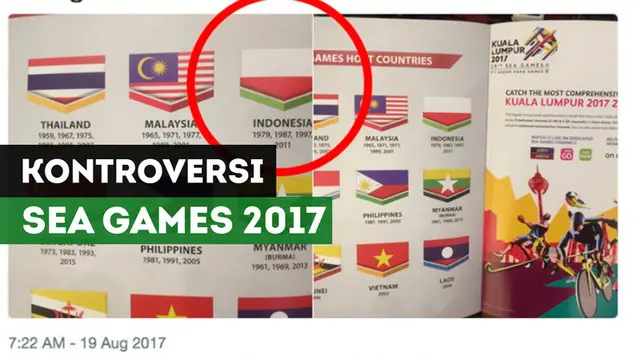 Berita video kontroversi bendera Indonesia terbalik semakin meramaikan pembukaan SEA Games 2017 terutama di media sosial.