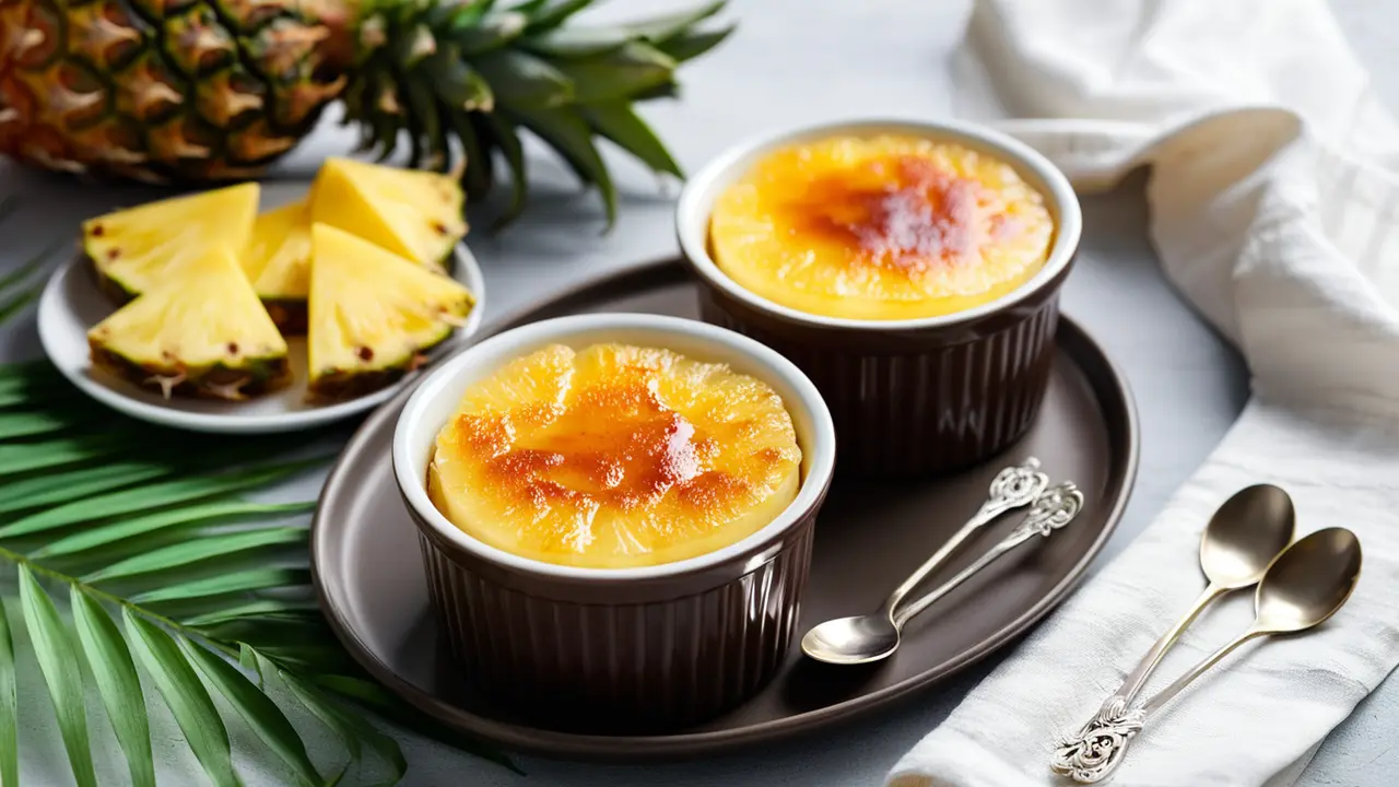 resep pineapple creme brulee