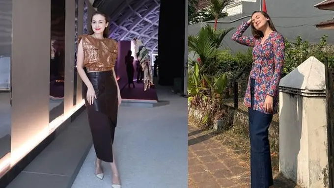 Rianti Cartwright tampil fresh dan stylish. (credit:instagram.com/riantic)