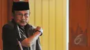 Presiden ke-3 RI, BJ Habibie menggelar dialog bersama pengurus Akademi Ilmu Pengetahuan Indonesia (AIPI) di kediamannya, Jalan Patra Kuningan, Jakarta Selatan, Minggu (24/5/2015). (Liputan6.com/Herman Zakharia)