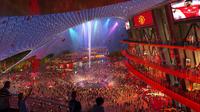 Desain calon stadion baru Manchester United. (Bola.com/X Manchester United)