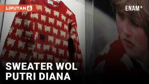 VIDEO: Sweater Merah Putih Ikonik Milik Putri Diana Mulai Dilelang dengan Perkiraan Harga hingga Rp1,2 Miliar