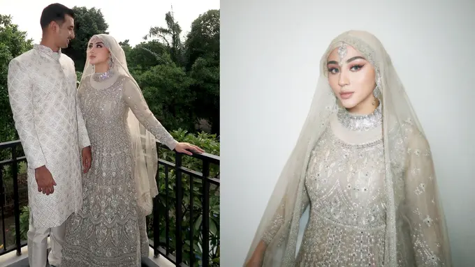 6 Gaya Lebaran Ali Syakieb dan Margin Wieheerm bak Pasangan Bollywood, Serasi Dibalut Busana Khas India