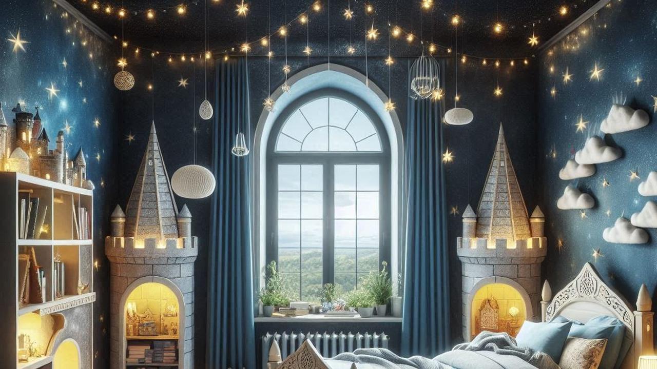 Ilustrasi Desain Mural Kamar Anak