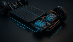 Dua material chip baru, yaitu silikon karbida (SiC) dan galium nitrida (GaN) mulai memainkan peran besar dalam membuat mobil listrik semakin efisien (Autoblog)
