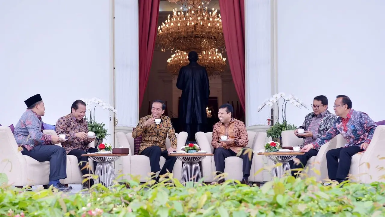Jokowi bertemu Pimpinan DPR di Istana
