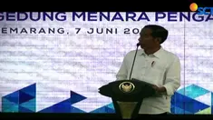 Presiden Jokowi berpesan agar masyarakat bisa menjaga fasilitas-fasilitas umum bandara.