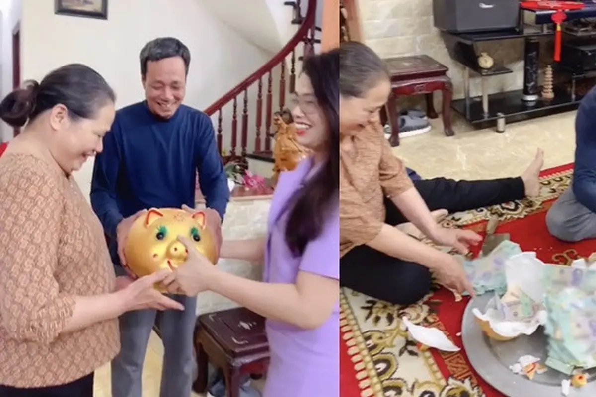 Orang Tua Kaget Dapat Kado Celengan Babi dari Anak, Isinya Hingga Ratusa Juta