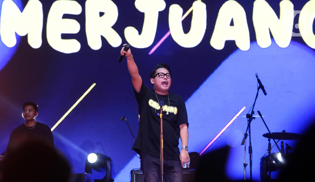 Sejumlah lagu dibawakan Guyon Waton, termasuk Korban Janji. (Liputan6.com/Helmi Fithriansyah)
