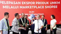 Menteri Perdagangan (Mendag) Zulkifli Hasan (Zulhas) meresmikan Gudang Ekspor Shopee di Jakarta, Rabu, (28/8/2023). (Dok Kemendag)